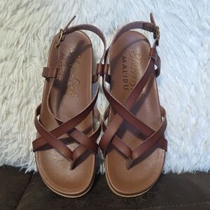Blowfish Women's Tan Strappy Sandals